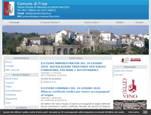 Tablet Screenshot of comune.frisa.ch.it
